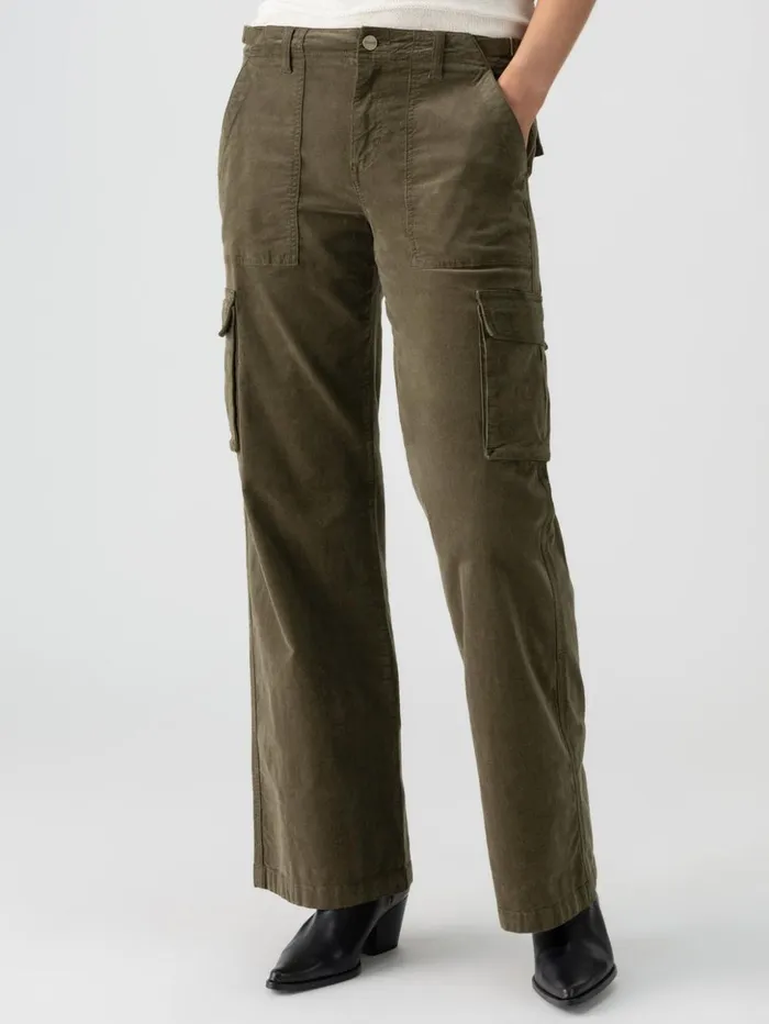 Sanctuary Clothing Pants Women Reissue Corduroy Cargo Standard Rise Pant Burnt Olive Sanctuary Clothing Pants Women Reissue Corduroy Cargo Standard Rise Pant Burnt Olive