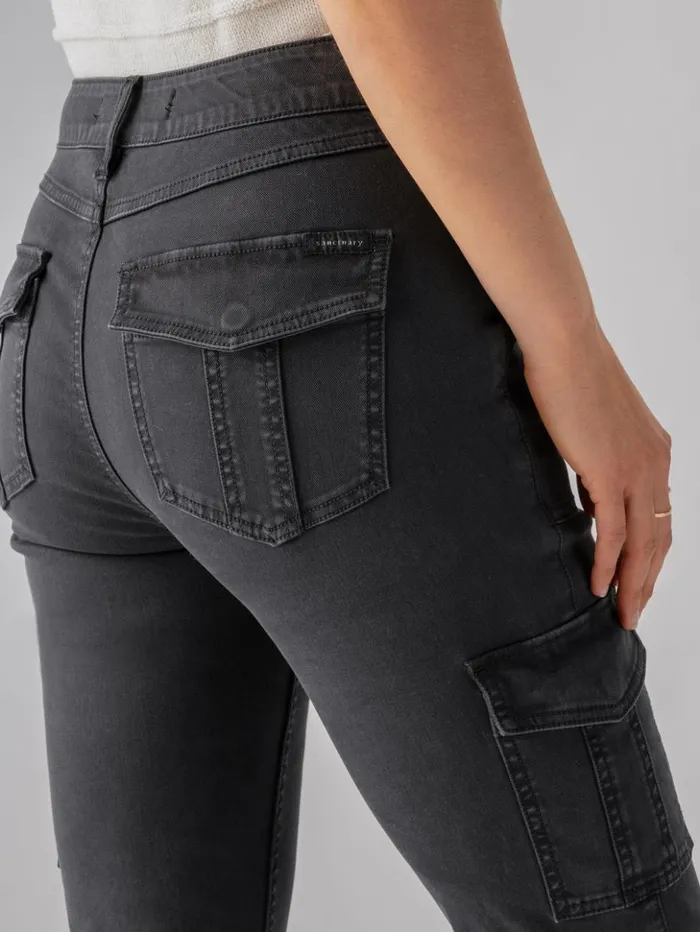 Sanctuary Clothing Pants Women Sculpted Hayden Slim Straight Standard Rise Pant Black