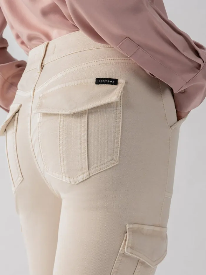 Sanctuary Clothing Pants Women Sculpted Hayden Slim Straight Standard Rise Pant Toasted Almond