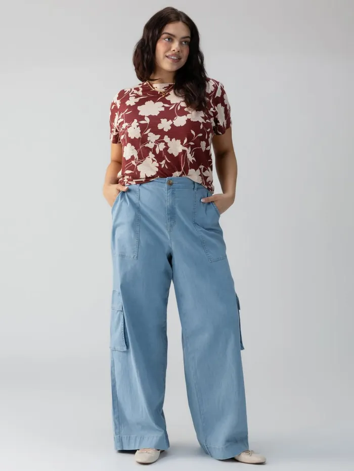 Sanctuary Clothing Pants Women Sunset SemiHigh Rise Denim Pant Pale Blue Inclusive Collection