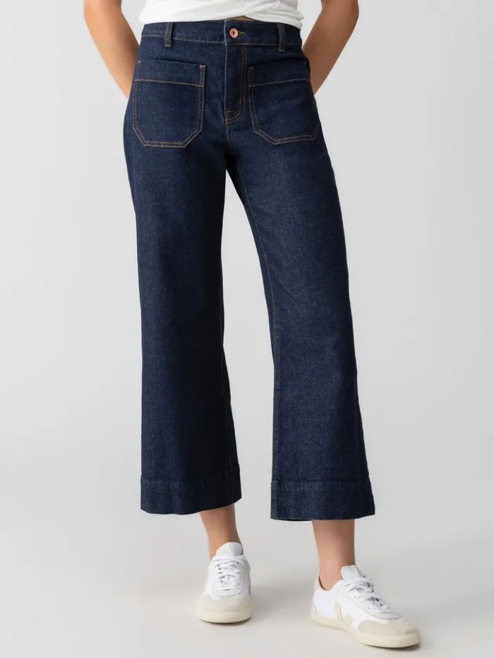Sanctuary Clothing Pants Women The Marine Standard Rise Denim Pant Magnetic