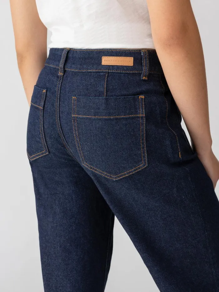 Sanctuary Clothing Pants Women The Marine Standard Rise Denim Pant Magnetic