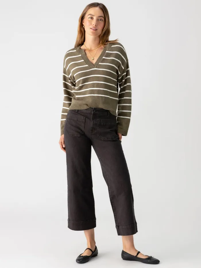 Sanctuary Clothing Pants Women The Marine Standard Rise Denim Pant Obsidian