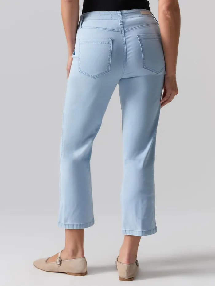 Sanctuary Clothing Pants Women Vacation Crop High Rise Pant Ultra Pale