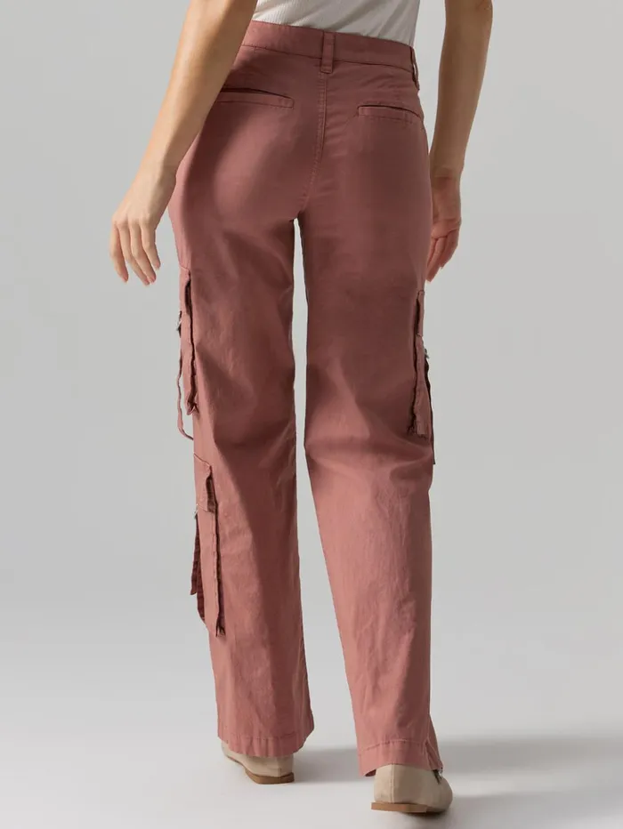Sanctuary Clothing Pants Women Y2K Strappy Cargo Standard Rise Pant Ash Rose Sanctuary Clothing Pants Women Y2K Strappy Cargo Standard Rise Pant Ash Rose
