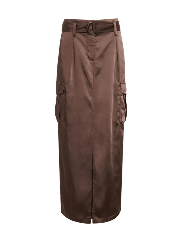 Sanctuary Clothing Skirts Women Classy Cargo Standard Rise Skirt Brown Sugar Sanctuary Clothing Skirts Women Classy Cargo Standard Rise Skirt Brown Sugar