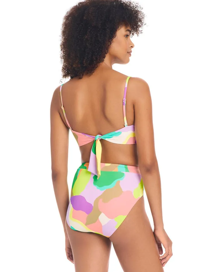 Sanctuary Clothing Swim Bottoms Women Daytripper High Rise Bikini Bottom Multi