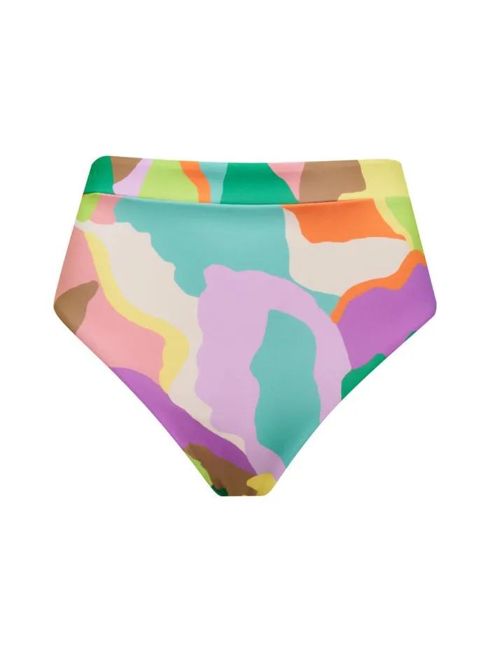 Sanctuary Clothing Swim Bottoms Women Daytripper High Rise Bikini Bottom Multi