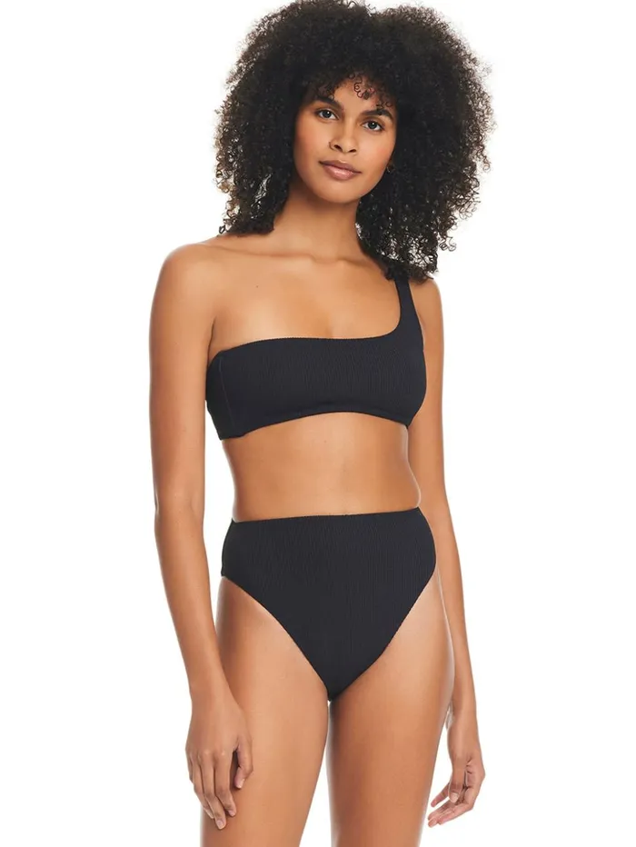 Sanctuary Clothing Swim Bottoms Women Sandbar Solids High Rise Bikini Bottom Black Sanctuary Clothing Swim Bottoms Women Sandbar Solids High Rise Bikini Bottom Black