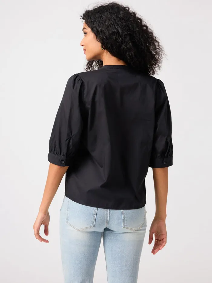 Sanctuary Clothing Tees and Tops Women Gentle Pintuck Blouse Black Sanctuary Clothing Tees and Tops Women Gentle Pintuck Blouse Black