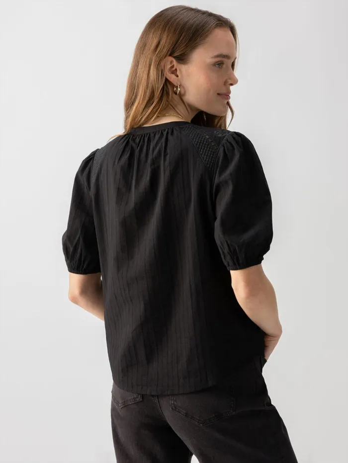 Sanctuary Clothing Tees and Tops Women Lift Me Up Blouse Black Sanctuary Clothing Tees and Tops Women Lift Me Up Blouse Black