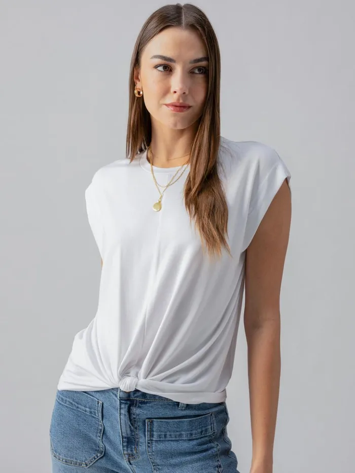 Sanctuary Clothing Tees and Tops Women New Era Tee White