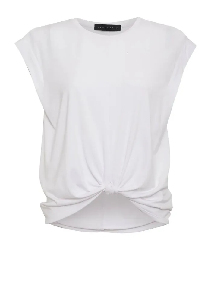 Sanctuary Clothing Tees and Tops Women New Era Tee White Sanctuary Clothing Tees and Tops Women New Era Tee White
