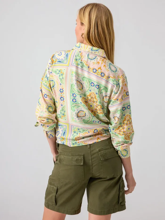 Sanctuary Clothing Tees and Tops Women The Vintage Shirt Scarf Paisley