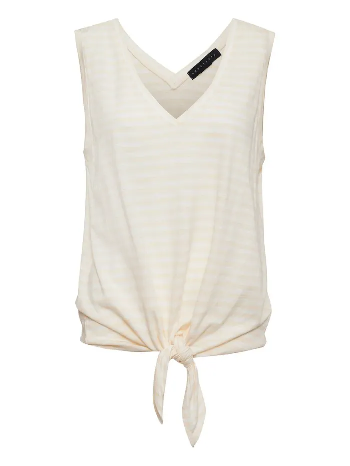 Sanctuary Clothing Tees and Tops Women VNeck Tie Tank White Birch Stripe Sanctuary Clothing Tees and Tops Women VNeck Tie Tank White Birch Stripe