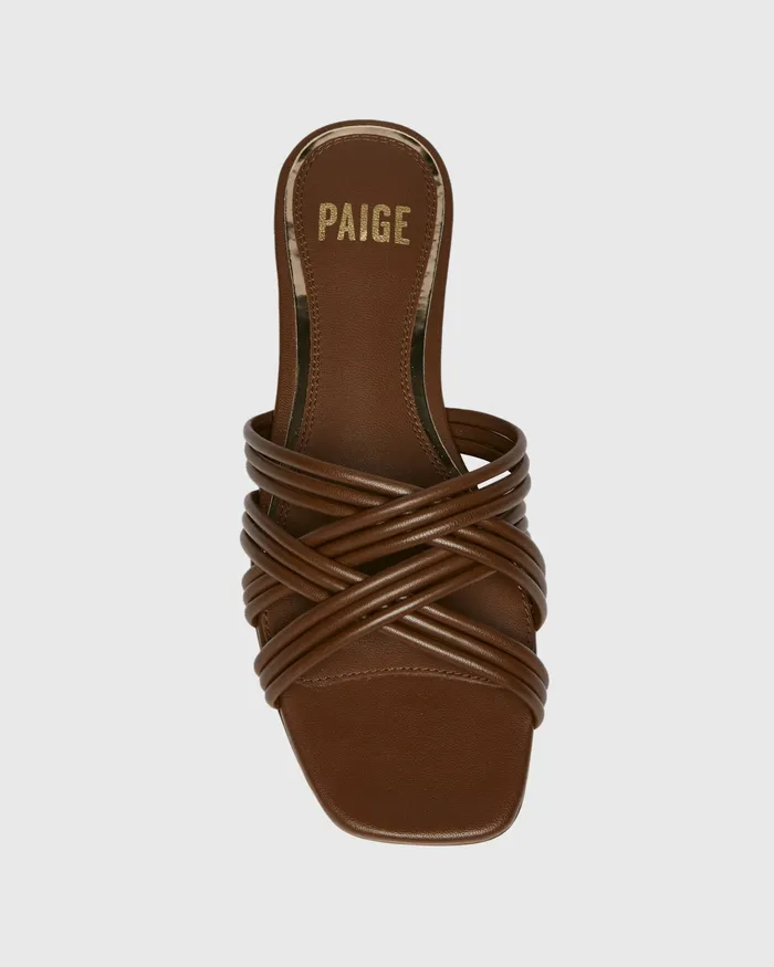 Sandals Dina Sandal 8211 Chocolate Leather 8211 PAIGE Women Sandals Dina Sandal 8211 Chocolate Leather 8211 PAIGE Women