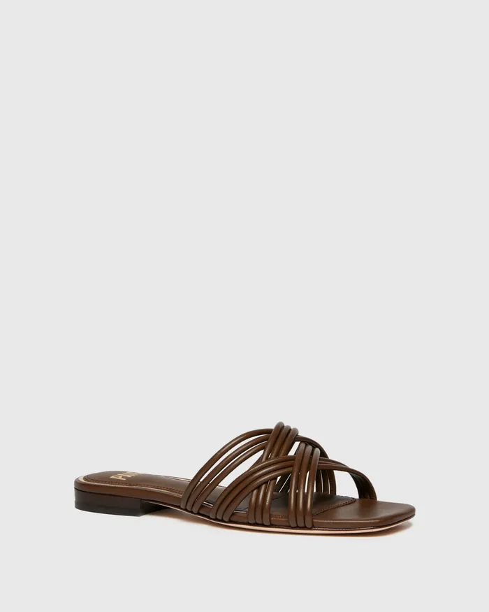 Sandals Dina Sandal 8211 Chocolate Leather 8211 PAIGE Women Sandals Dina Sandal 8211 Chocolate Leather 8211 PAIGE Women