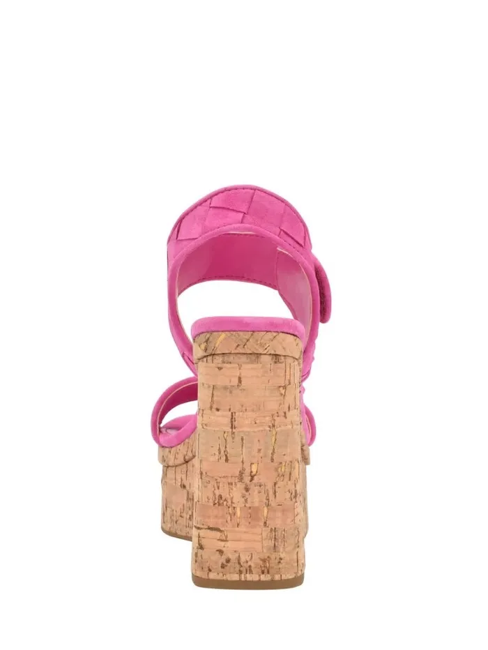 Sandals GUESS Women Cataline Wedge Sandals Medium Pink
