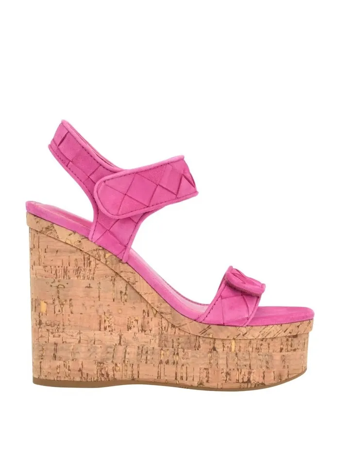 Sandals GUESS Women Cataline Wedge Sandals Medium Pink