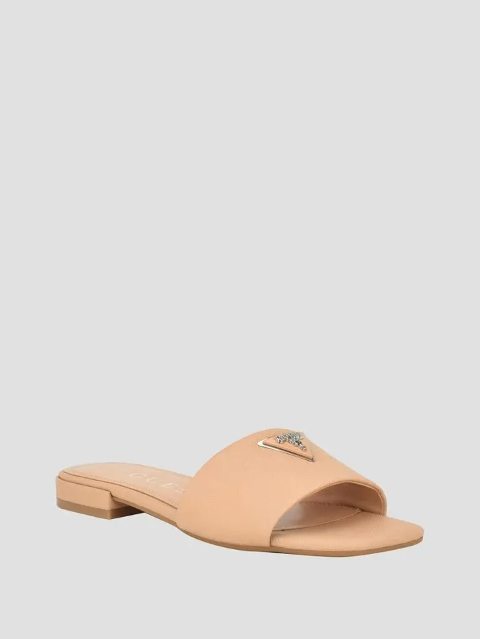 Sandals GUESS Women Tamed Triangle Sandals Light Natural 110