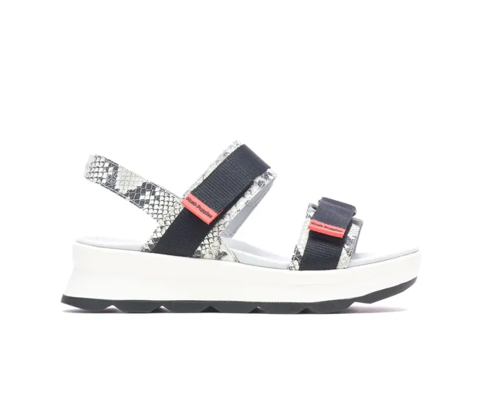 Sandals Hush Puppies Women Andi Slingback Sandal Snake Leatherblack