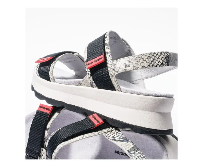 Sandals Hush Puppies Women Andi Slingback Sandal Snake Leatherblack