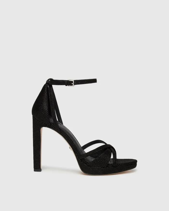 Sandals Violet Platform Sandal 8211 Black Suede PAIGE Women