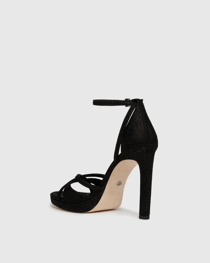 Sandals Violet Platform Sandal 8211 Black Suede PAIGE Women