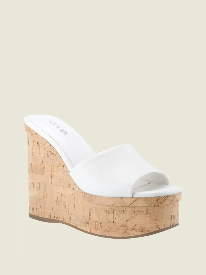 Sandals Women Catia Strap Wedges Panna GUESS