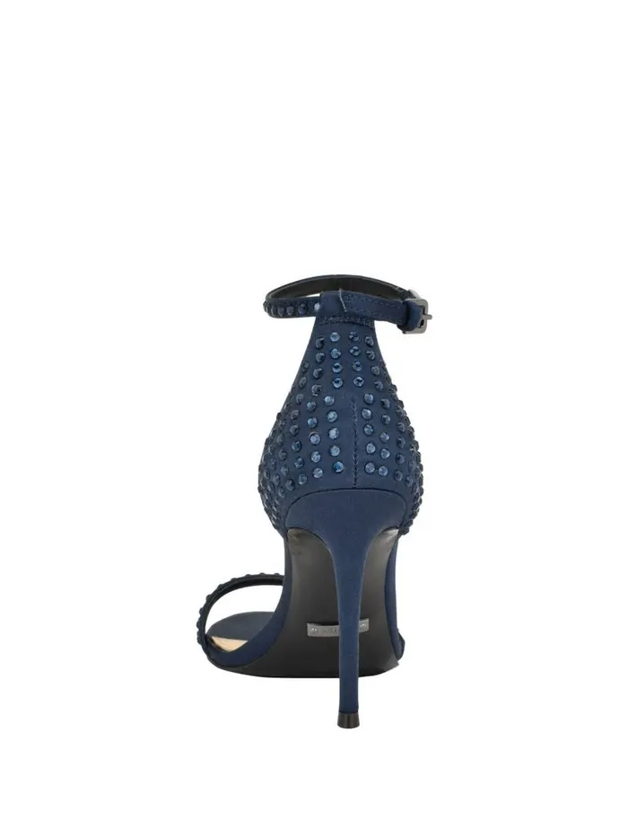 Sandals Women GUESS Kabaile Rhinestone Heels Dark Blue 400 Sandals Women GUESS Kabaile Rhinestone Heels Dark Blue 400