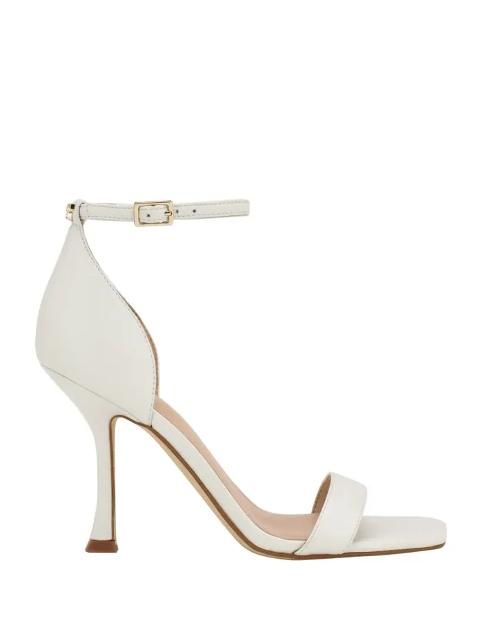 Sandals Women Yael Leather Heels White Graffiti GUESS Sandals Women Yael Leather Heels White Graffiti GUESS