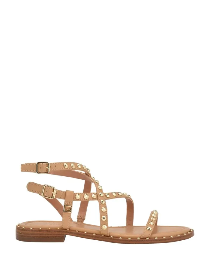 Sandals Women Yamara Studded Strappy Gladiator Sandals Light Natural 110 GUESS Sandals Women Yamara Studded Strappy Gladiator Sandals Light Natural 110 GUESS