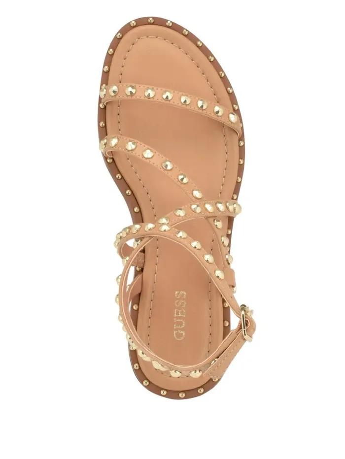 Sandals Women Yamara Studded Strappy Gladiator Sandals Light Natural 110 GUESS Sandals Women Yamara Studded Strappy Gladiator Sandals Light Natural 110 GUESS
