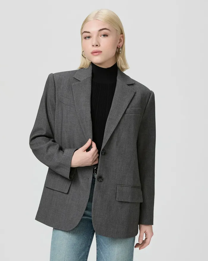 Sarto Blazer Petite 8211 Charcoal Women Jackets and Coats PAIGE