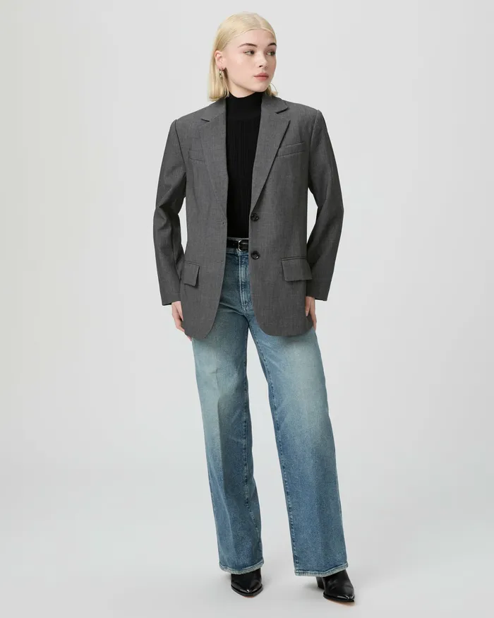 Sarto Blazer Petite 8211 Charcoal Women Jackets and Coats PAIGE