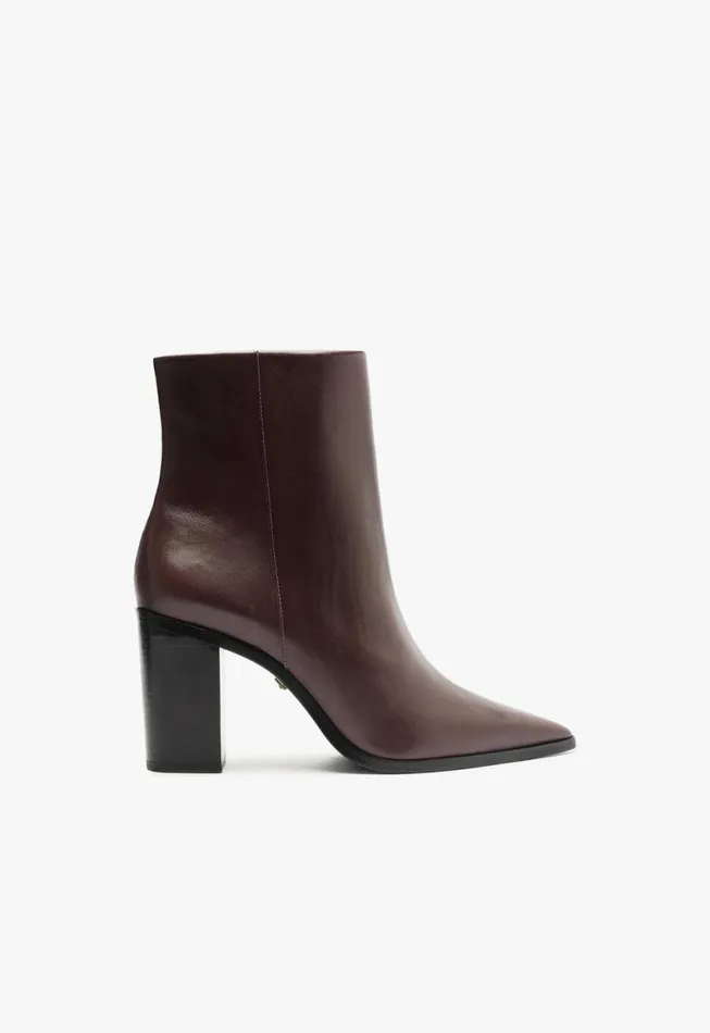 Schutz Shoes Booties Mikki Block Bootie Brown 8211 Women