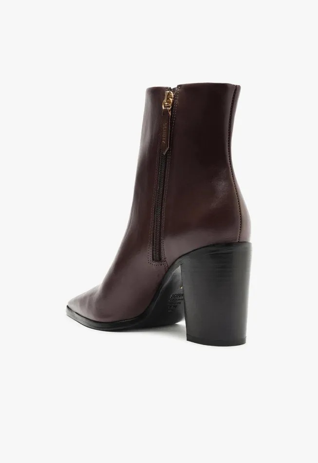 Schutz Shoes Booties Mikki Block Bootie Brown 8211 Women