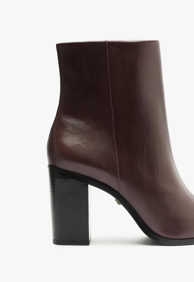 Schutz Shoes Booties Mikki Block Bootie Brown 8211 Women