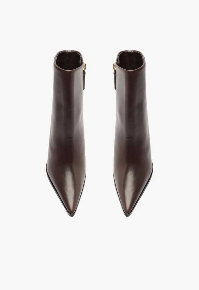Schutz Shoes Booties Mikki Block Bootie Brown 8211 Women