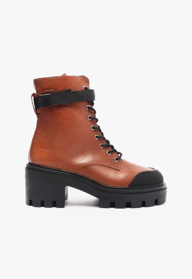 Schutz Shoes Booties Sarah Bootie Brown 8211 Women