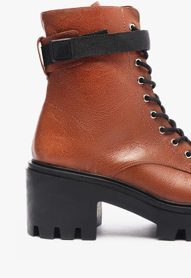 Schutz Shoes Booties Sarah Bootie Brown 8211 Women