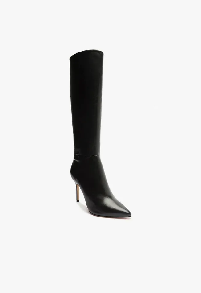 Schutz Shoes Boots Magali Up Leather Boot Black 8211 Women