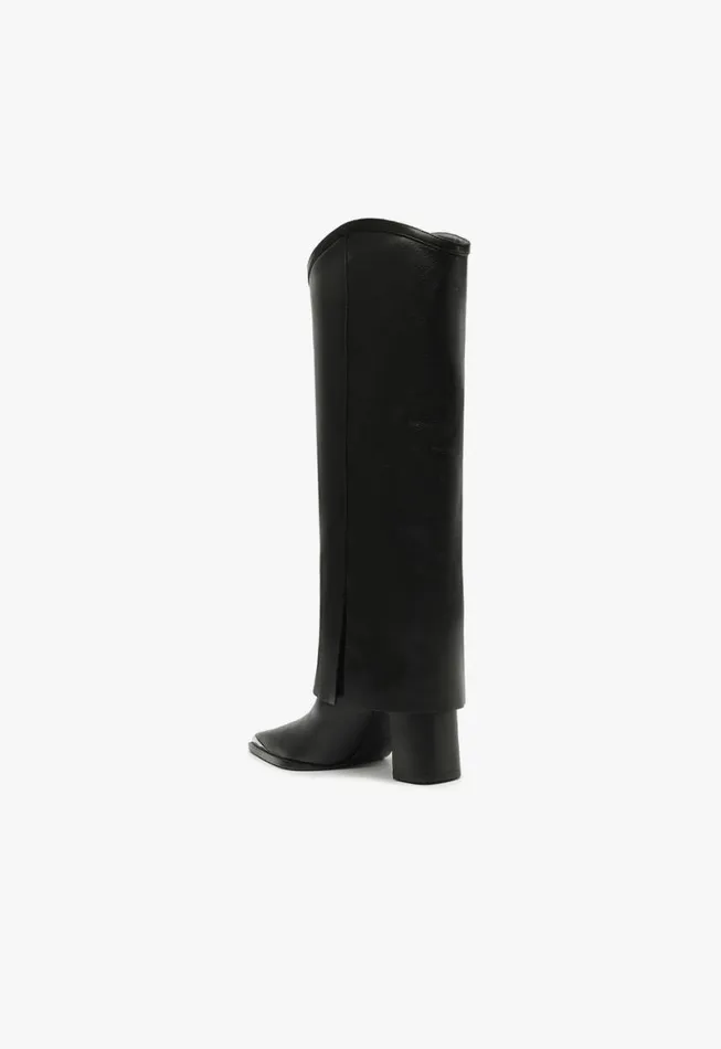 Schutz Shoes Boots Raffaela Cloak Eyelets Boot Black 8211 Women