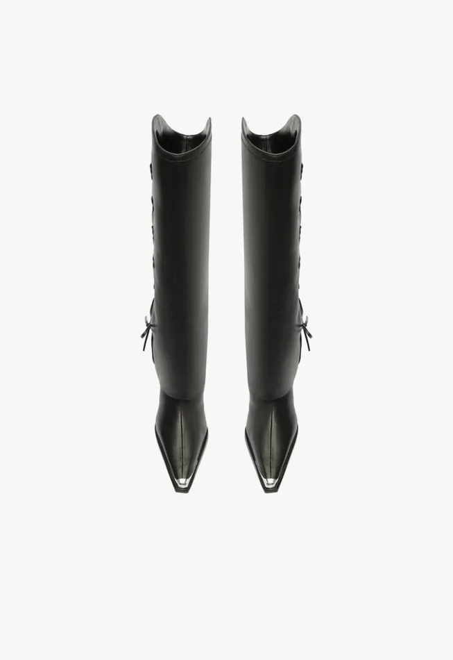 Schutz Shoes Boots Raffaela Cloak Eyelets Boot Black 8211 Women