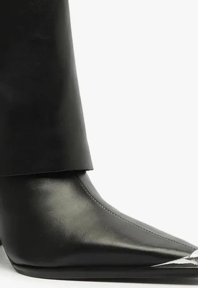 Schutz Shoes Boots Raffaela Cloak Eyelets Boot Black 8211 Women