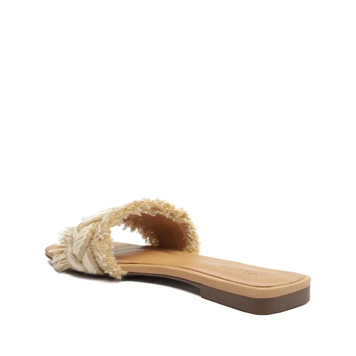 Schutz Shoes Flats Adelia Flat Sandal Beige 8211 Women