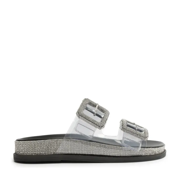 Schutz Shoes Flats Tessa Vinyl Sandal Clear 8211 Women