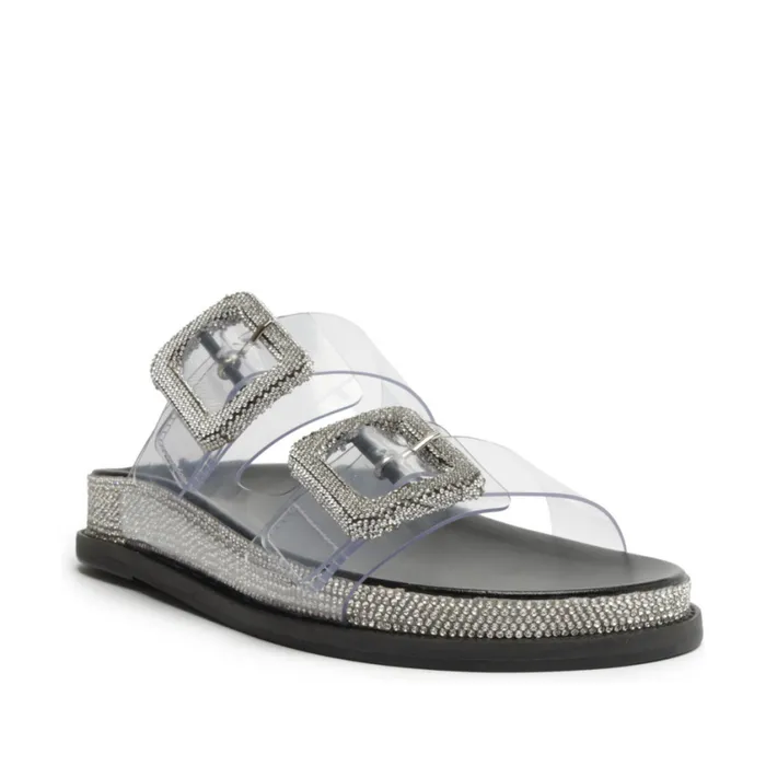 Schutz Shoes Flats Tessa Vinyl Sandal Clear 8211 Women