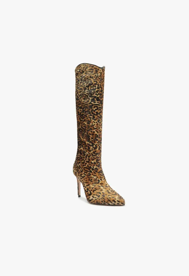 Schutz Shoes Maryana Boots Maryana Wild Leather Boot Animal Print 8211 Women