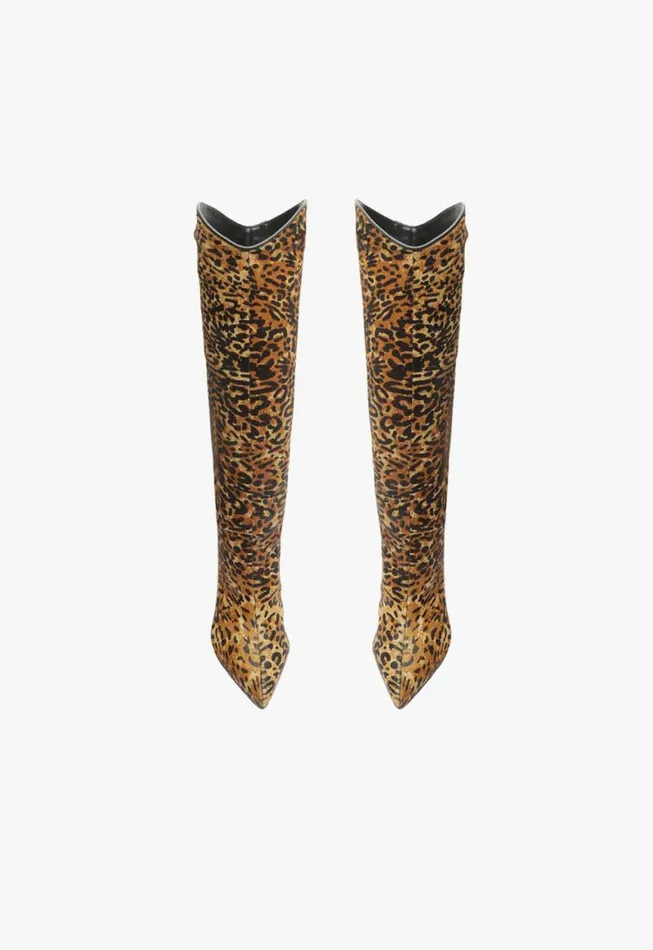 Schutz Shoes Maryana Boots Maryana Wild Leather Boot Animal Print 8211 Women
